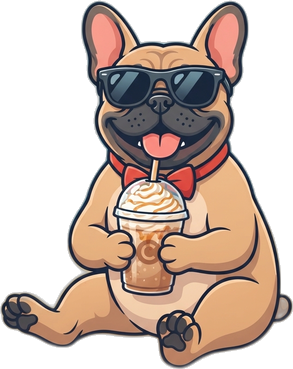 Typhoon with an iced coffee